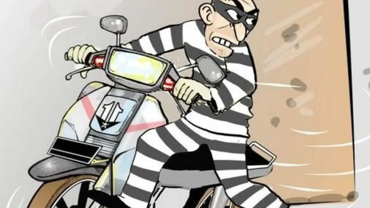 Ilustrasi pencurian kendaraan bermotor (curanmor).