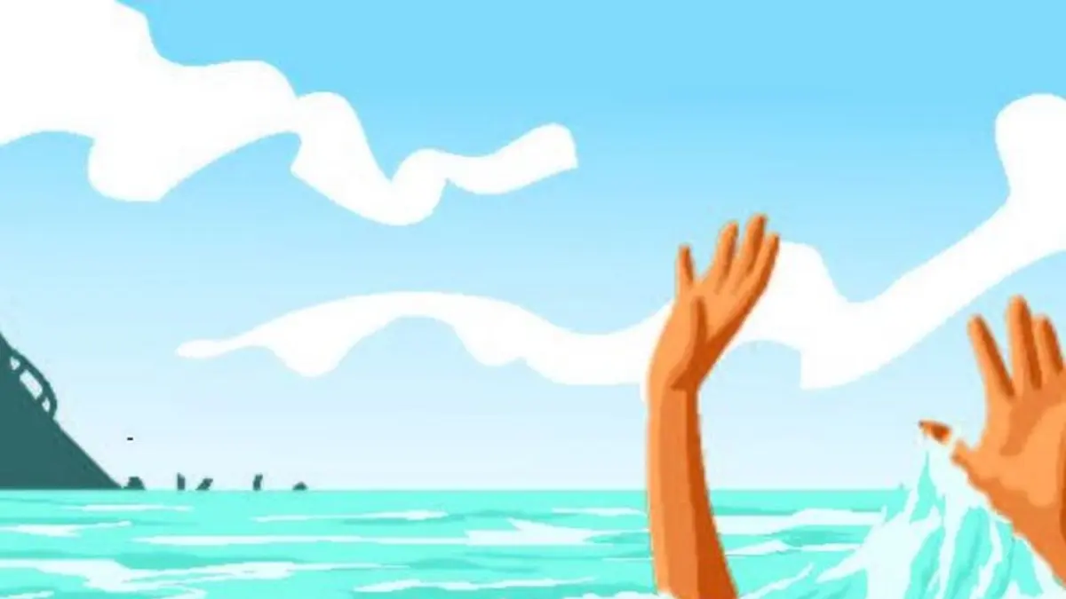 Ilustrasi tenggelam.