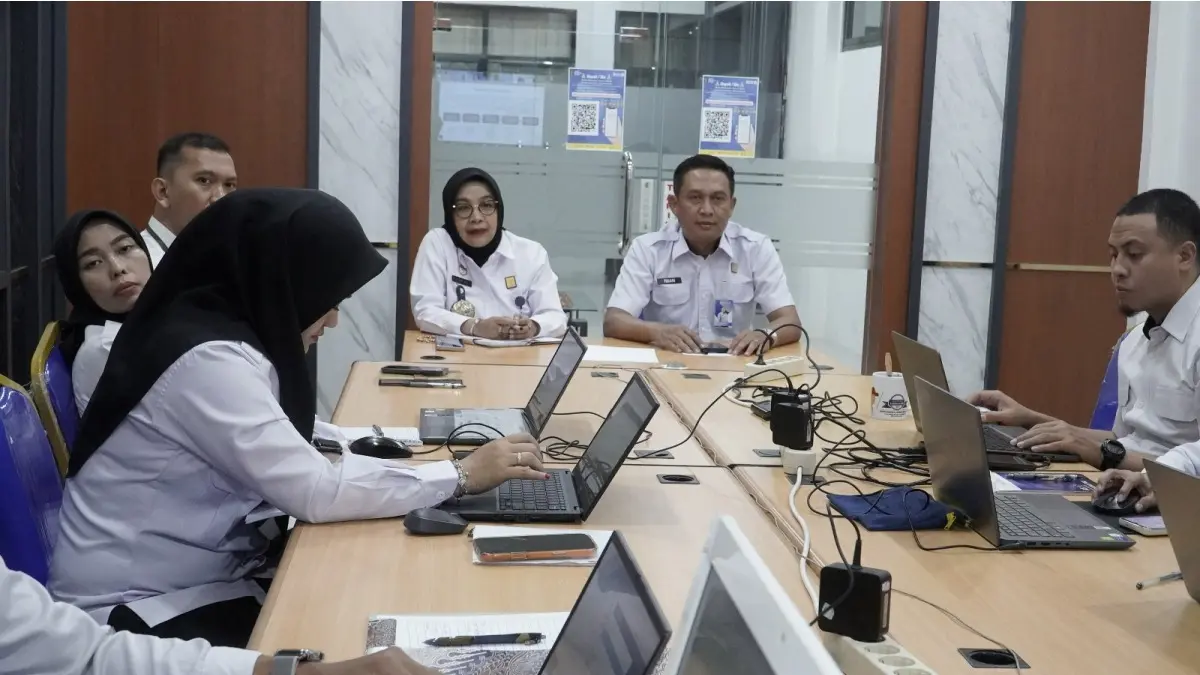 Kanwil Kemenkum Kalbar mengikuti Panduan Teknis Penilaian Mandiri SAKIP dan Penginputan Capaian Kinerja melalui aplikasi e-performance pada Rabu (1/4).