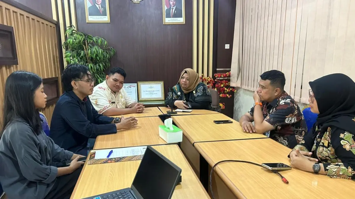 Kanwil Kemenkum Kalbar menerima kunjungan audiensi Justitia Club Fakultas Hukum Universitas Tanjungpura pada Kamis (2/4). (ISTIMEWA)