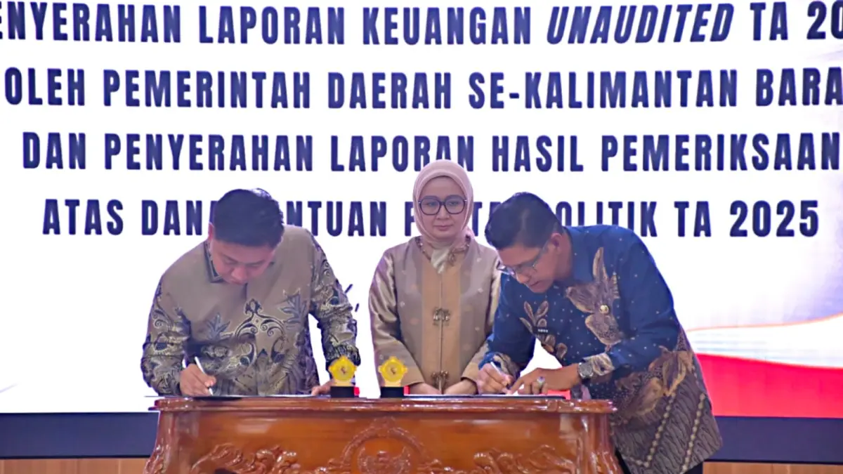 LKPD: Pemerintah Kabupaten Kayong Utara menyerahkan Laporan Keuangan Pemerintah Daerah (LKPD) Unaudited Tahun Anggaran 2025 kepada BPK.  (PROKOPIM KKU)