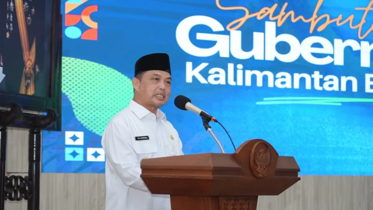 WORKSHOP: Gubernur Kalbar Ria Norsan saat membuka Workshop Penyusunan Policy Brief. (Adpim Pemprov Kalbar)