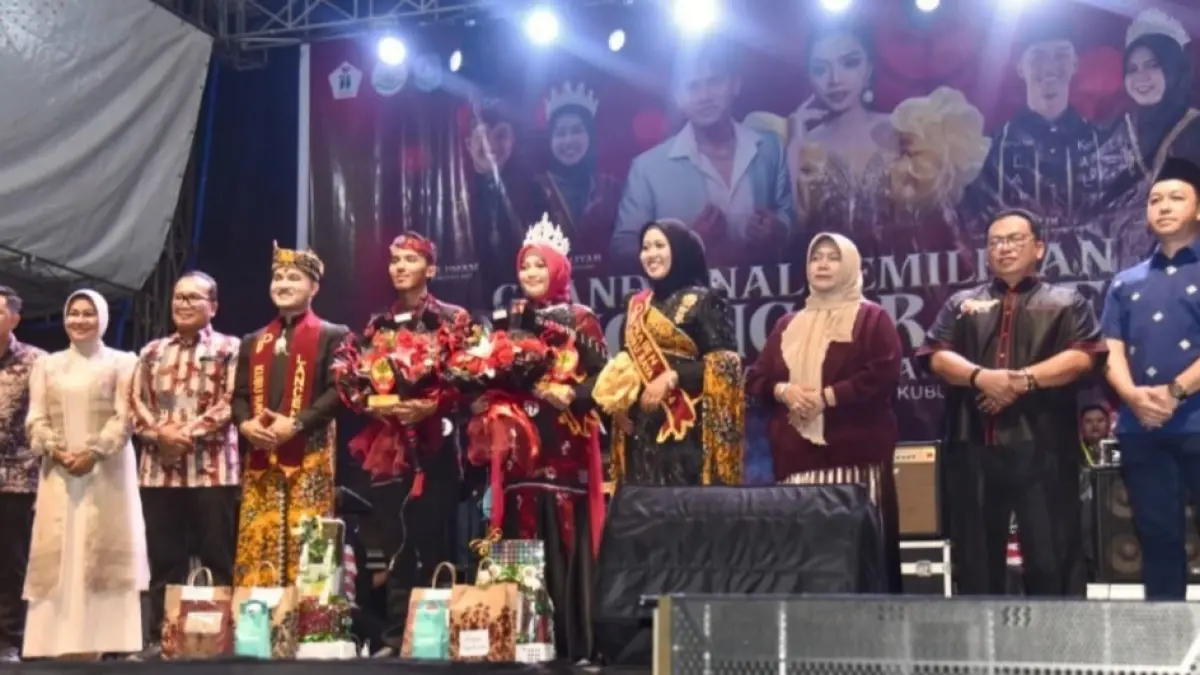  LANCENG PRABEN: Bupati Kubu Raya, Sujiwo, menghadiri Pemilihan Lanceng Praben 2026 di Qubu Resort, Sungai Raya, Sabtu (4/4). Ajang ini mendorong peran generasi muda dalam pelestarian budaya dan pengembangan pariwisata. (Prokopim Kubu Raya)