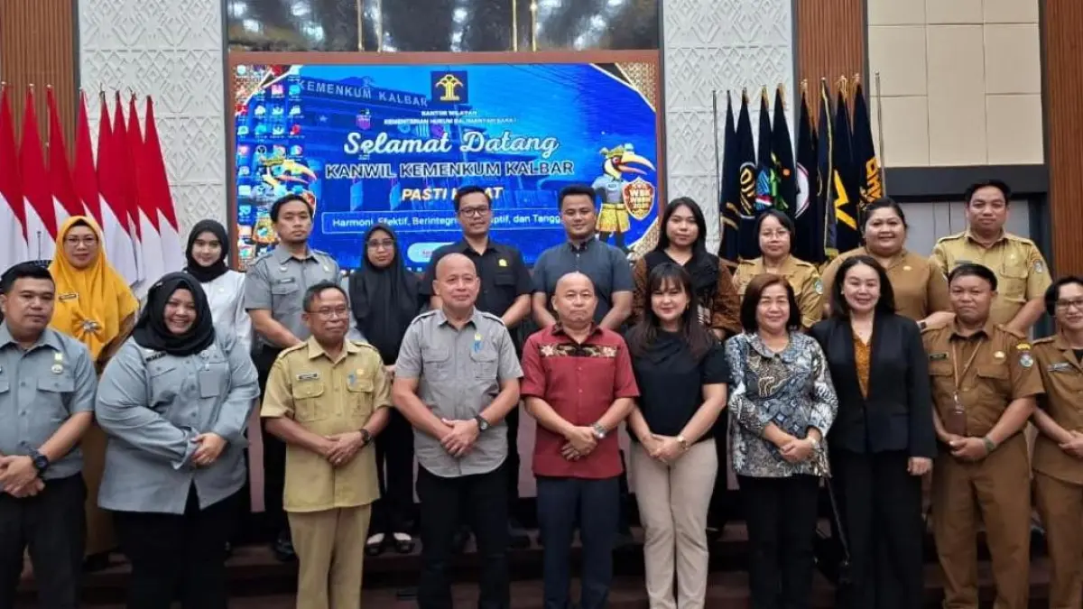 Kanwil Kemenkum Kalbar menggelar mediasi dan konsultasi terhadap Raperda Landak pada Senin (6/4). (ISTIMEWA)