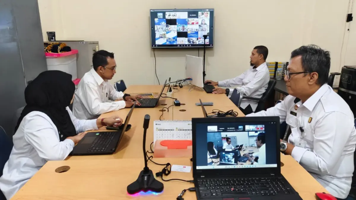Kanwil Kemenkum Kalbar memfasilitasi pelaksanaan pembukaan dan Uji Kompetensi Teknis kenaikan jenjang jabatan Fungsional Bidang KI pada Rabu (8/4). (ISTIMEWA)
