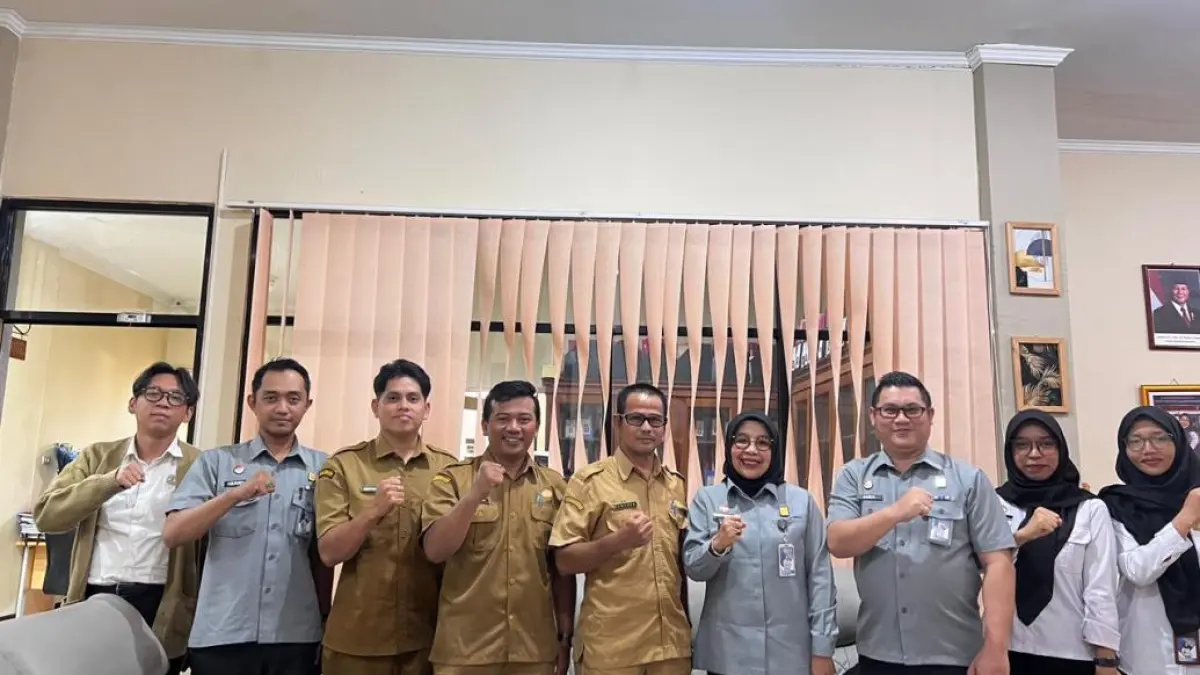 Kanwil Kemenkum Kalbar menerima audiensi dari Bapperida Sambas pada Selasa (7/4). (ISTIMEWA)