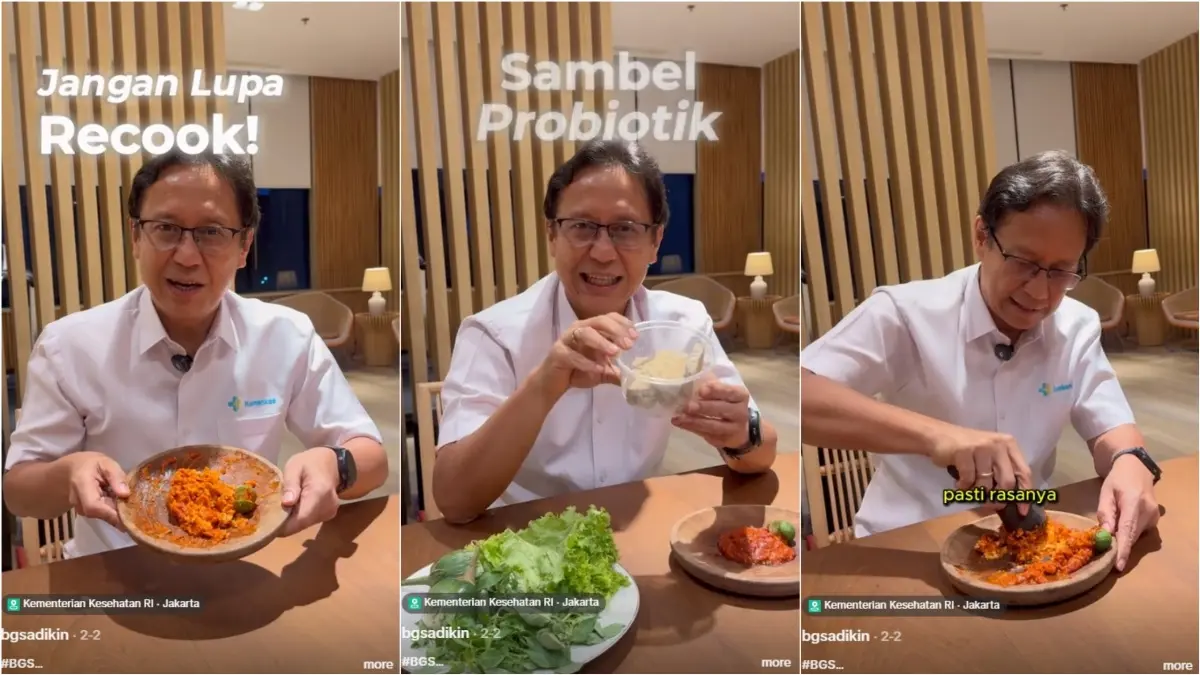 Sambal Probiotik ala Menkes Budi Gunadi Sadikin. (INSTAGRAM)