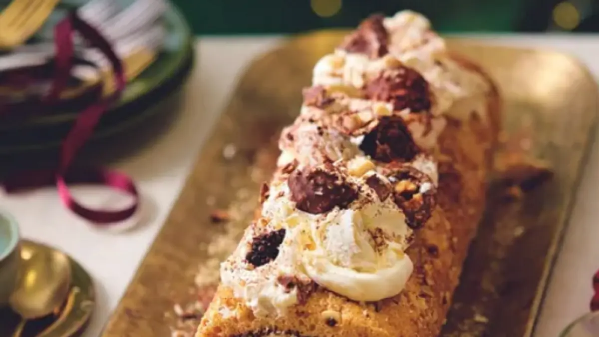 Chocolate and Hazelnut Roulade (WOMAN AND HOME)