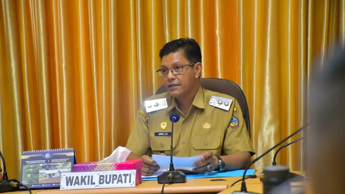 INSTRUKSI : Wakil Bupati Kayong Utara Amru Chanwari menginstruksikan seluruh jajaran kepala Organisasi Perangkat Daerah untuk bekerja lebih bijak melalui skema efisiensi anggaran. (ISTIMEWA)