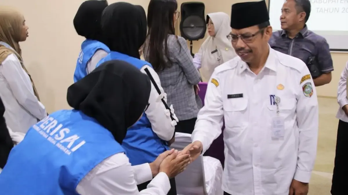 PEMBUKAAN: Sekda Ismail saat membuka pelatihan Agen Perisai se-Kabupaten Mempawah.