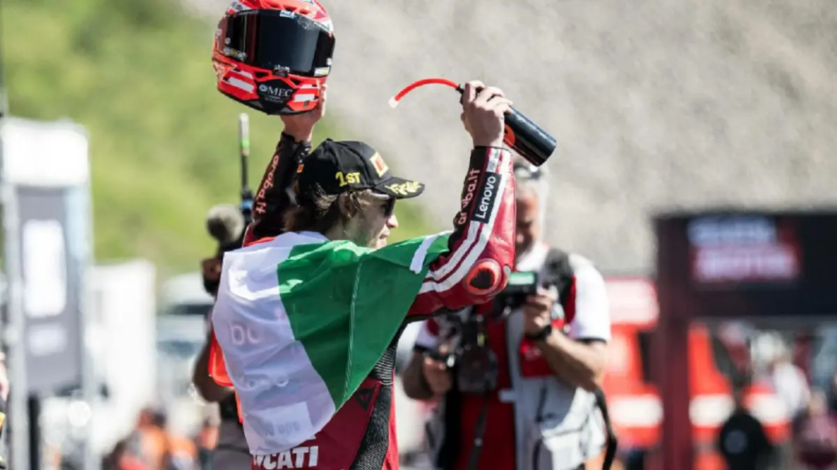 Nicolo Bulega saat melakoni balapan sebagai pembalap pengganti di kelas utama MotoGP. (INSTAGRAM/@nicolo_bulega11)