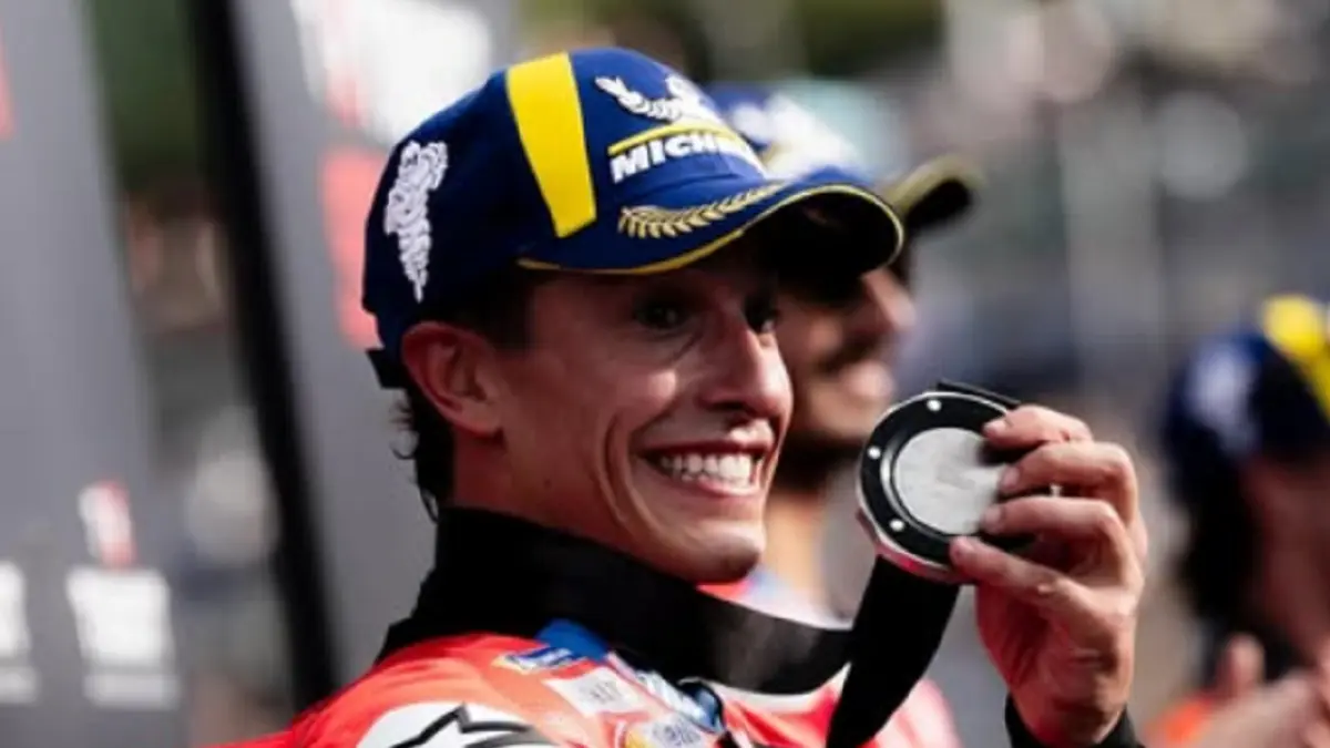 Penampilan Marc Marquez saat membela Ducati Lenovo Team di MotoGP Amerika Serikat 2026. (INSTAGRAM/@marcmarquez93)