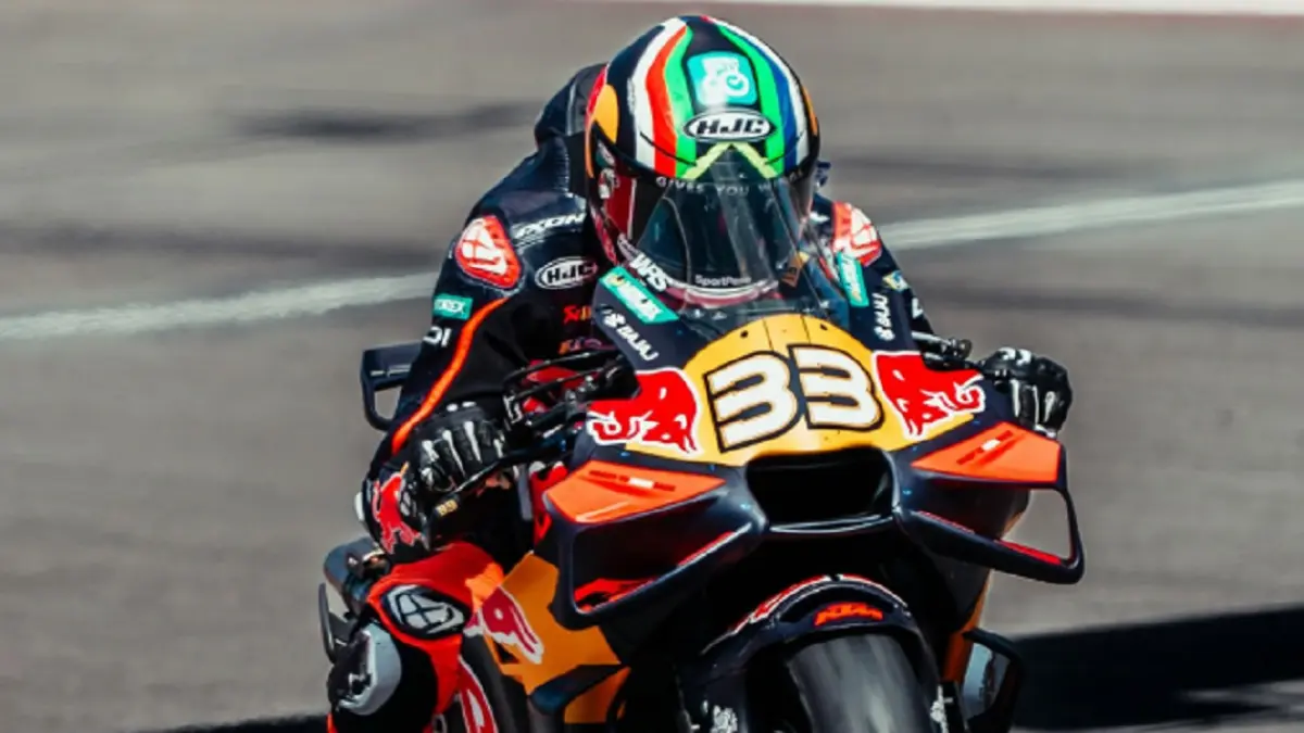 Brad Binder saat beraksi di lintasan balap MotoGP.(INSTAGRAM/@bradbinder)