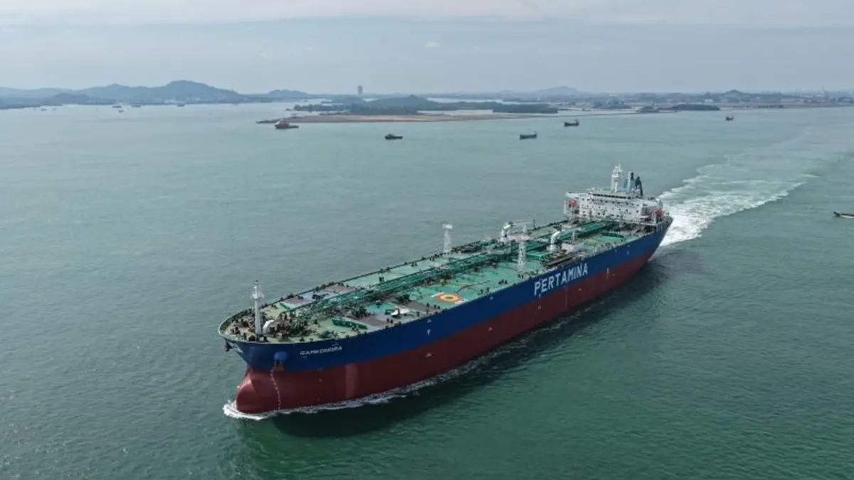 Ilustrasi kapal tanker PT Pertamina International Shipping (PIS). (ANTARA)