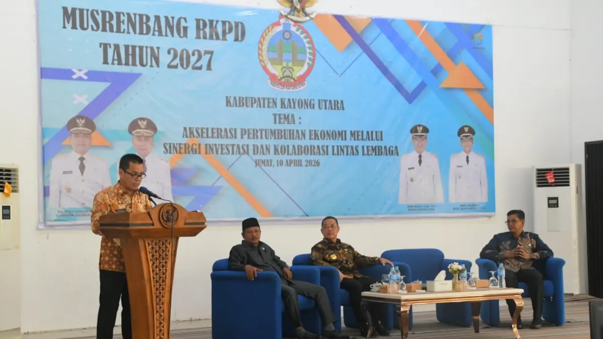 MUSRENBANG: Pemerintah Kabupaten Kayong Utara resmi menggelar Musyawarah Perencanaan Pembangunan (Musrenbang) Rencana Kerja Pemerintah Daerah (RKPD) Tahun 2027. (PROKOPIM KKU)