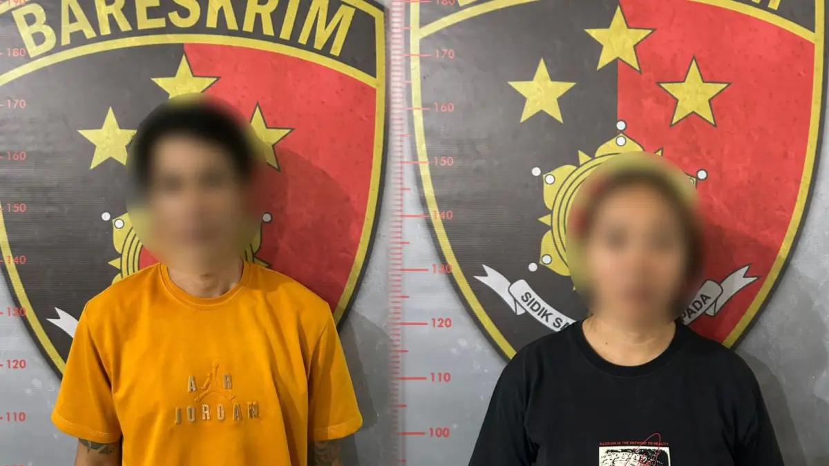 TERSANGKA: Dua tersangka berinisial Y (35) dan I (38) yang diduga terlibat dalam jaringan peredaran narkoba di Tayan Hulu.