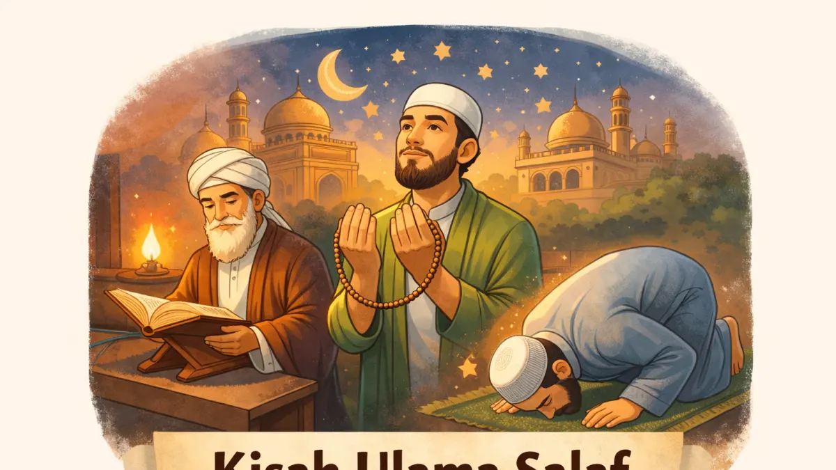 ilustrasi ibadah ulama salaf pasca Ramadan  