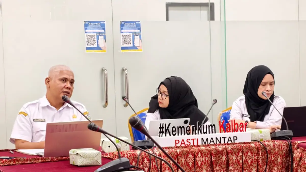 Kanwil Kemenkum Kalbar menggelar rapat harmonisasi Raperbup Kayong Utara pada Rabu (15/4). (DOK KANWIL KEMENKUM KALBAR)
