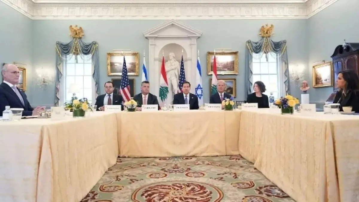 Perundingan antara pejabat Israel dan Lebanon di Washington, DC, Selasa waktu setempat.(IST)