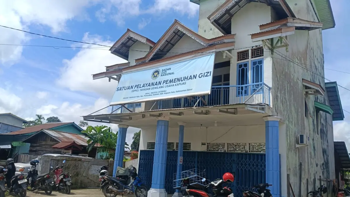 Salah satu dapur MBG di Kapuas Hulu yang saat ini masih tutup sementara. (TAUFIK / PONTIANAK POST)