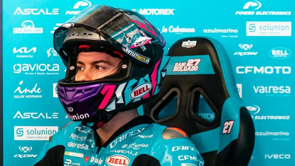 Dani Holgado saat tampil di ajang Moto2. (INSTAGRAM/@daniholgado96)