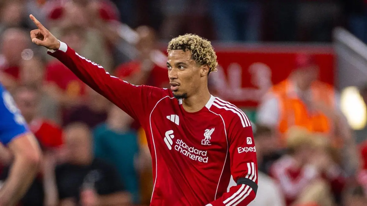 Hugo Ekitike akan absen di Piala Dunia 2026 karena mengalami cedera achilles saat membela Liverpool pada leg kedua perempat final Liga Champions 2025/2026. (DOK.LIVERPOOL)
