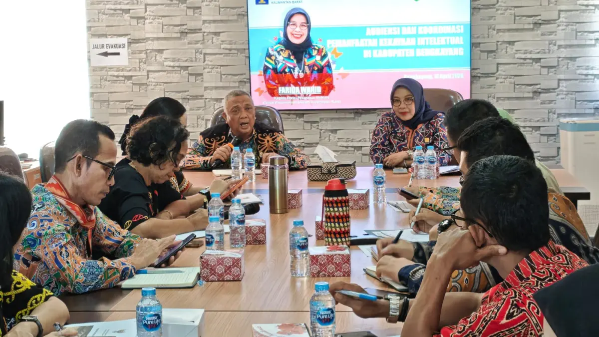 Kanwil Kemenkum Kalbar menggelar audiensi strategis bersama Pemkab Bengkayang pada Kamis (16/4). (DOK KANWIL KEMENKUM KALBAR)