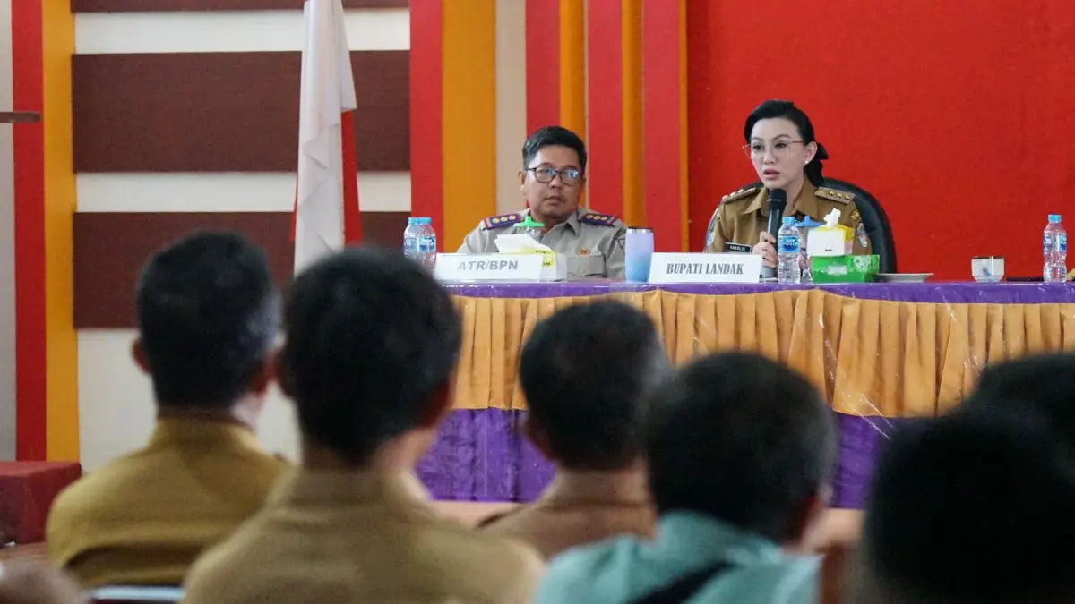 Pemerintah Kabupaten Landak telah menggelar sosialisasi penyelesaian lahan eks Hak Guna Usaha (HGU) PT Aria di Aula Bappeda Landak. (ISTIMEWA)