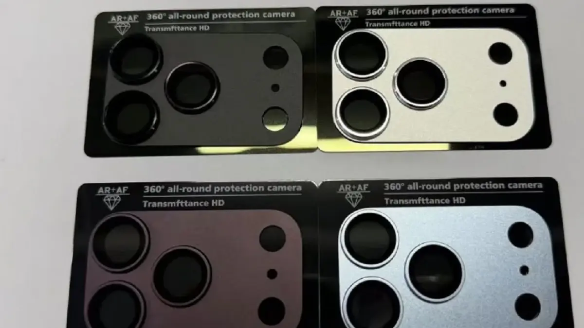 Bocoran pelat kamera belakang iPhone 18 Pro dalam warna terbaru. (Dok. Iceuniverse)