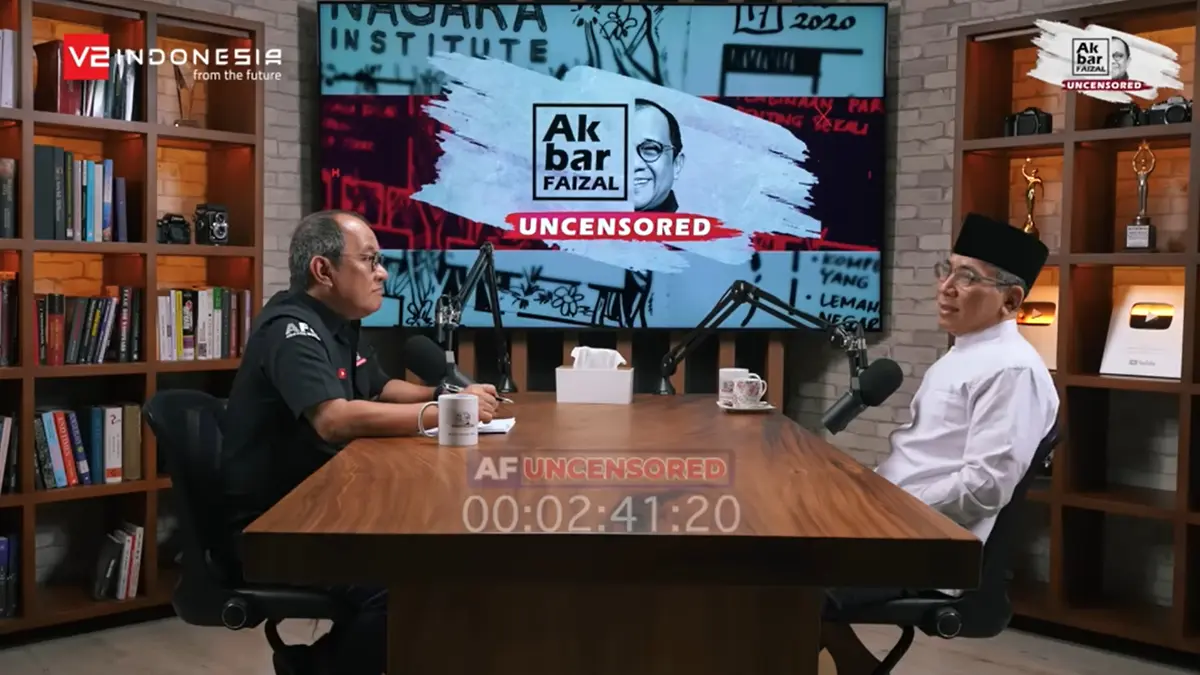 Buka-bukaan soal internal NU di Akbar Faizal Uncensored. (YOUTUBE)