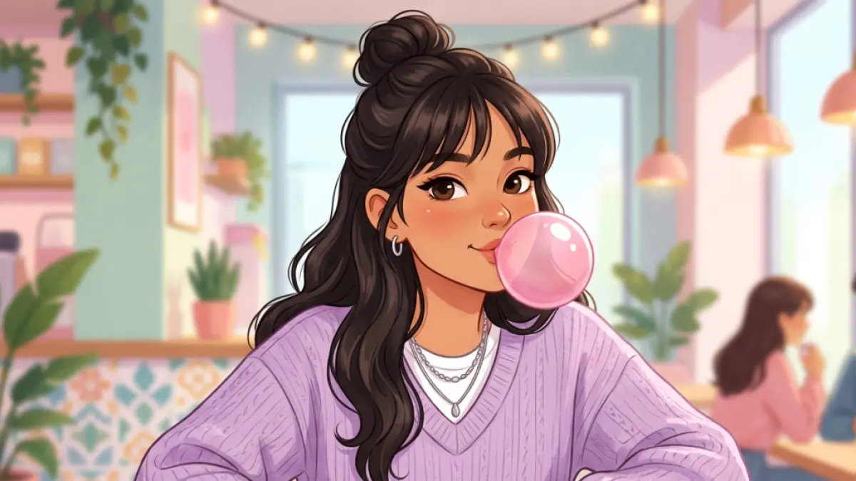 Ilustrasi permen karet