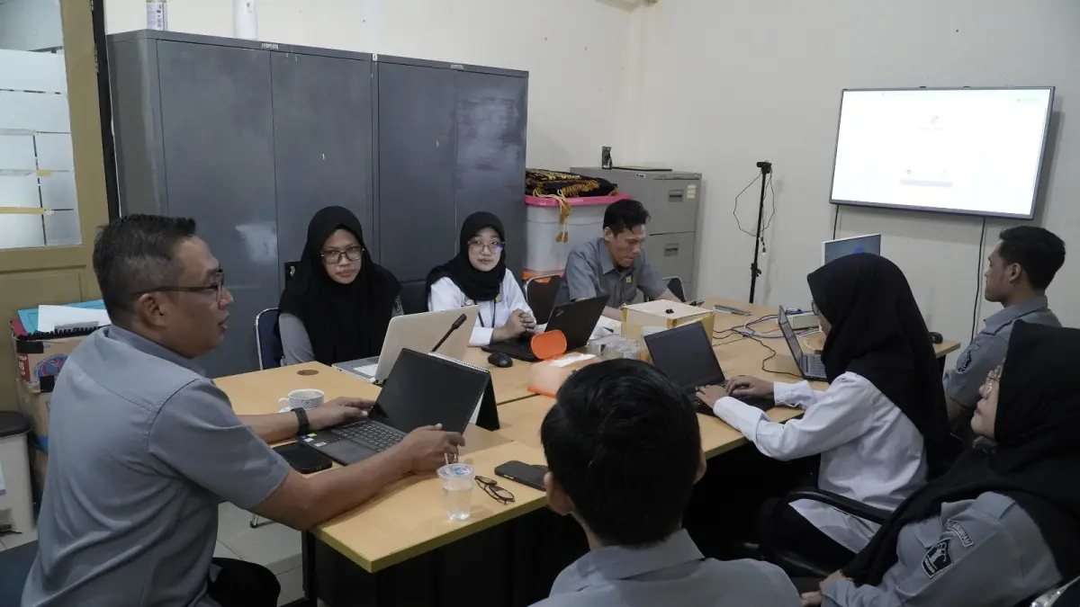 Kanwil Kemenkum Kalbar menggelar koordinasi penggunaan aplikasi E-Monev pada Senin (20/4). (DOK KANWIL KEMENKUM KALBAR)
