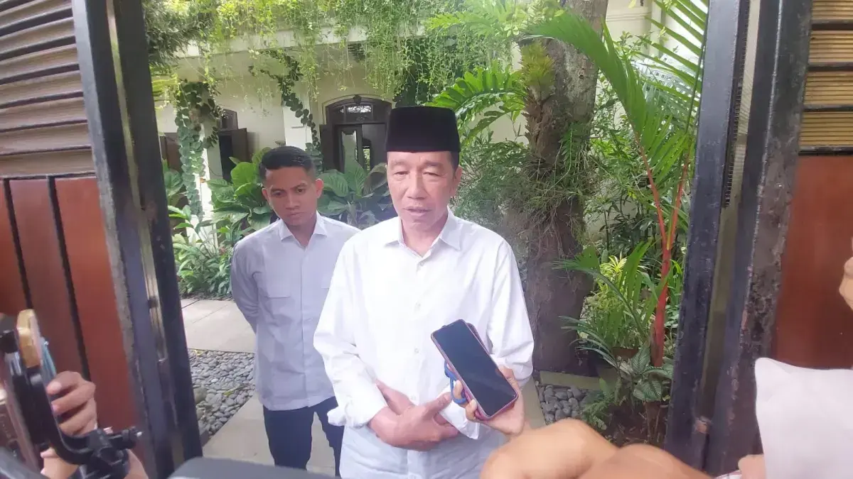 Presiden Ke-6 Joko Widodo di kediamannya Sumber, Banjarsari. (DOK RADAR SOLO)