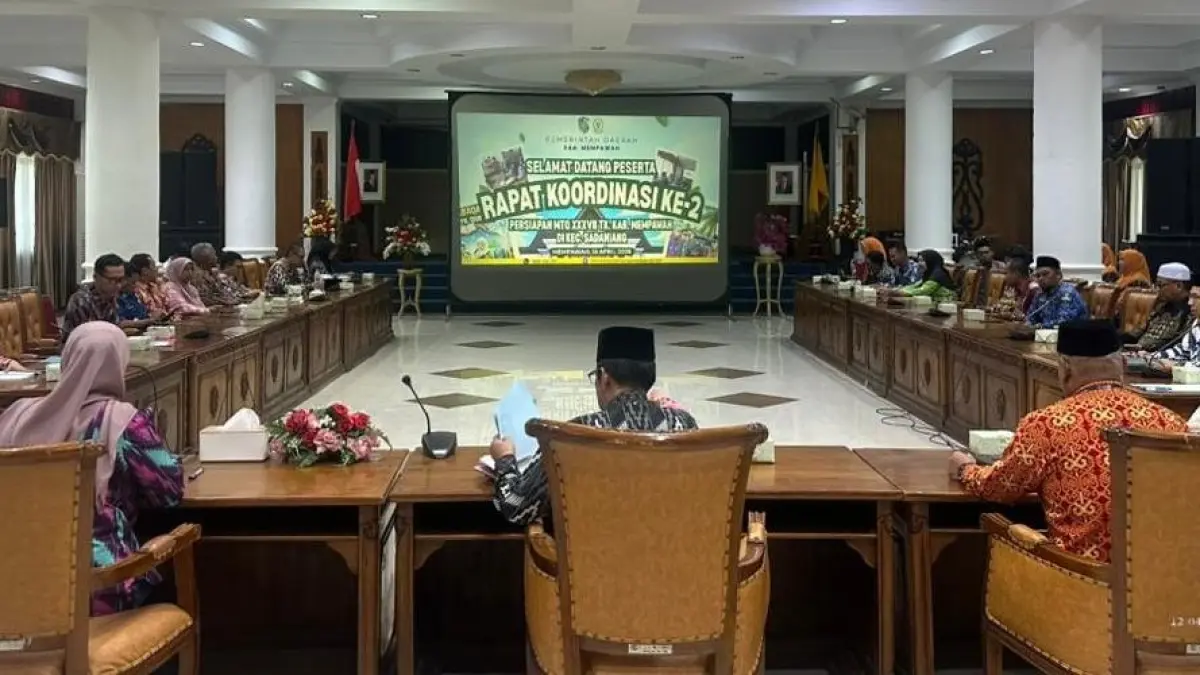 Sekda Mempawah, Ismail memimpin papat koordinasi persiapan MTQ. 
