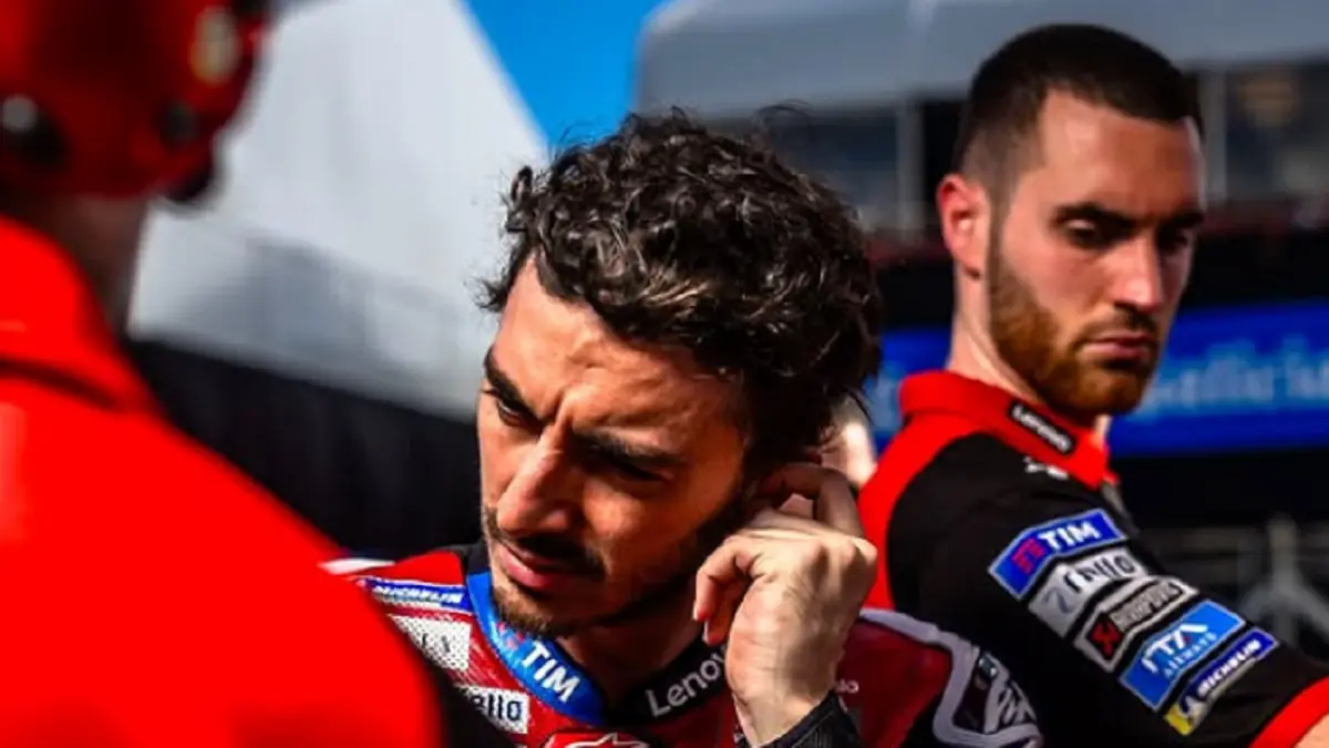Francesco Bagnaia sesaat akan menjalani balapan MotoGP.(INSTAGRAM/@pecco63)