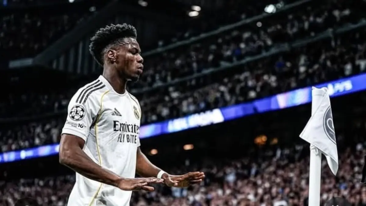 Manchester United mengincar gelandang Real Madrid Aurélien Tchouaméni sebagai calon pengganti Casemiro musim panas ini. (INSTAGRAM AURELIEN TCHOUAMENI)