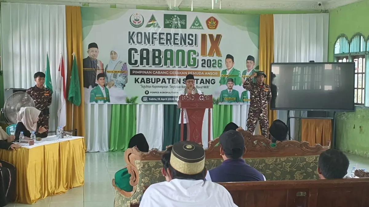 Staf Ahli Bupati Bidang Perekonomian, Pembangunan, dan Keuangan, Helmi menilai keberadaan GP Ansor memiliki posisi strategis dalam membina dan mengarahkan potensi anak muda di daerah. (ISTIMEWA)
