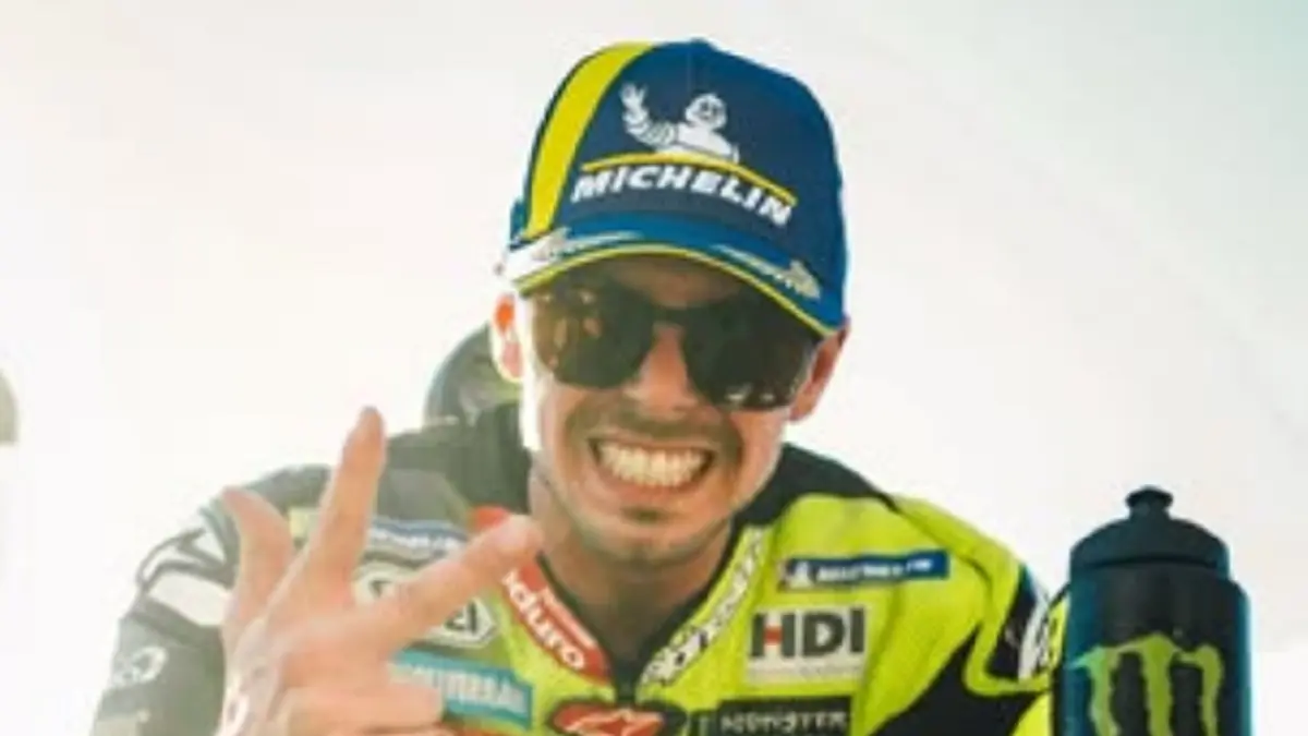 Fabio Di Giannantonio memacu Ducati VR46 saat FP1 MotoGP Spanyol di Jerez. (INSTAGRAM/@fabiodiggia49)