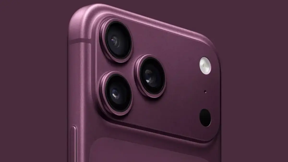 iPhone 18 Pro Max dengan warna Dark Cherry yang ramai dibicarakan (Dok. Apple)