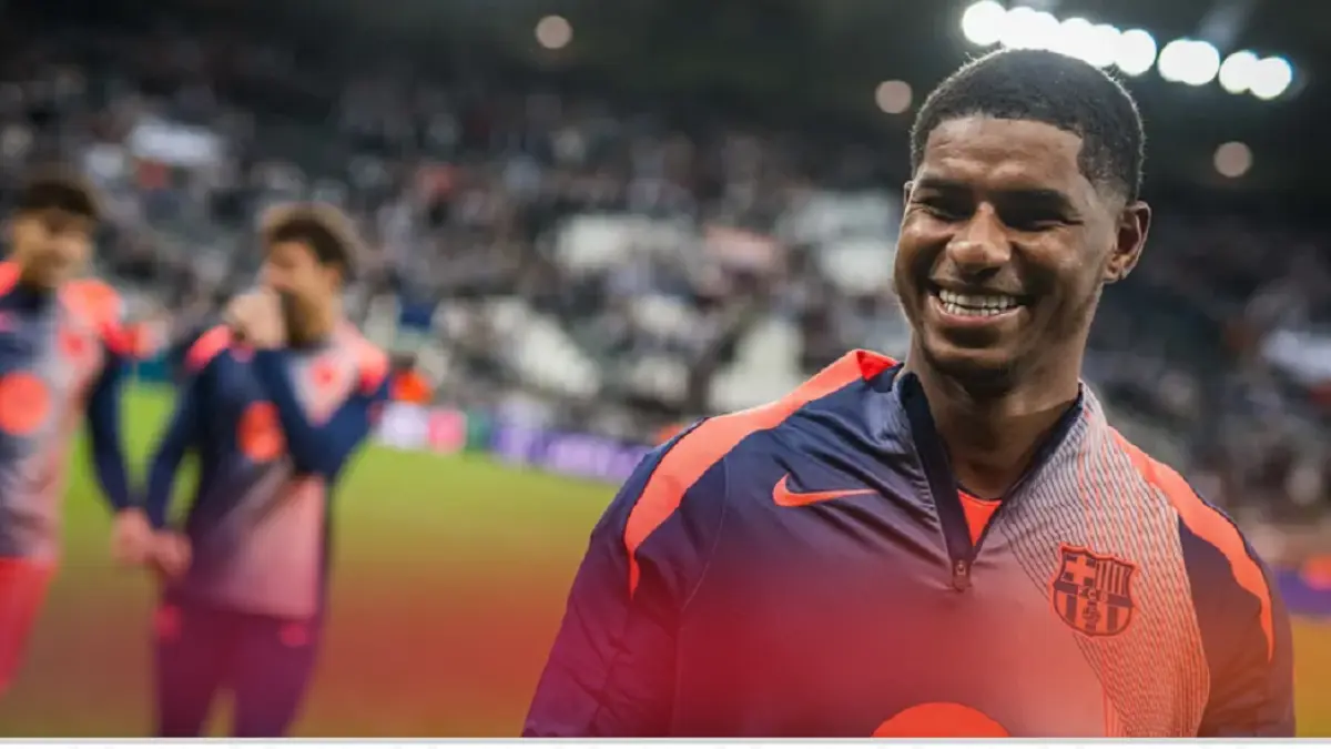 Marcus Rashford menghadapi ketidakpastian setelah Barcelona mundur dari rencana transfer permanen. (DOK.FC BARCELONA)