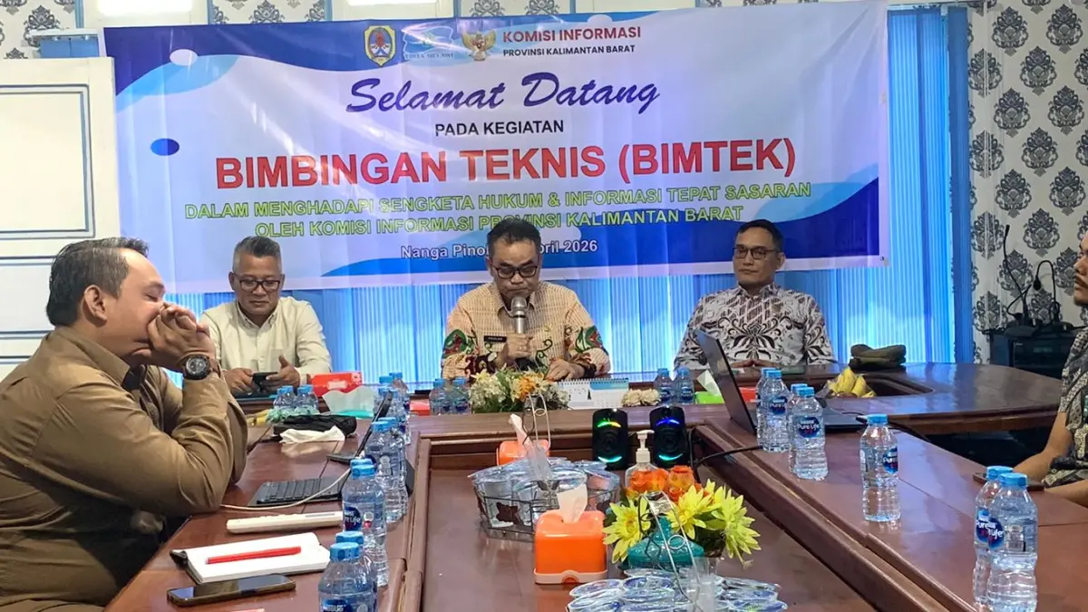 PerumdamTirta Melawi menggelar kegiatan Bimtek Keterbukaan Informasi Publik, Kamis (23/4) di Kantor Perumdam Tirta Melawi. (ISTIMEWA)