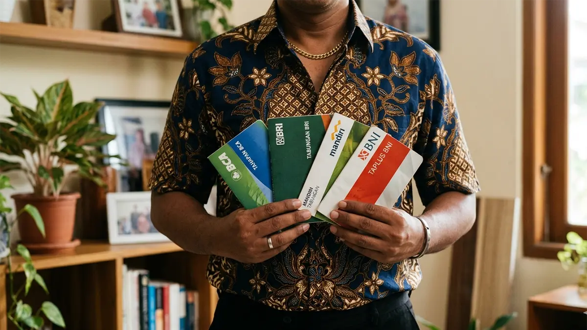 Ilustrasi buku rekening bank (AI)