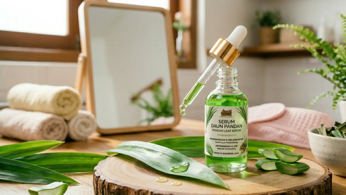 Ilustrasi serum daun pandan (AI)