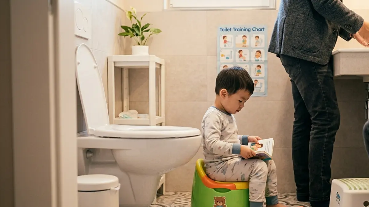 Ilustrasi toilet training (A)