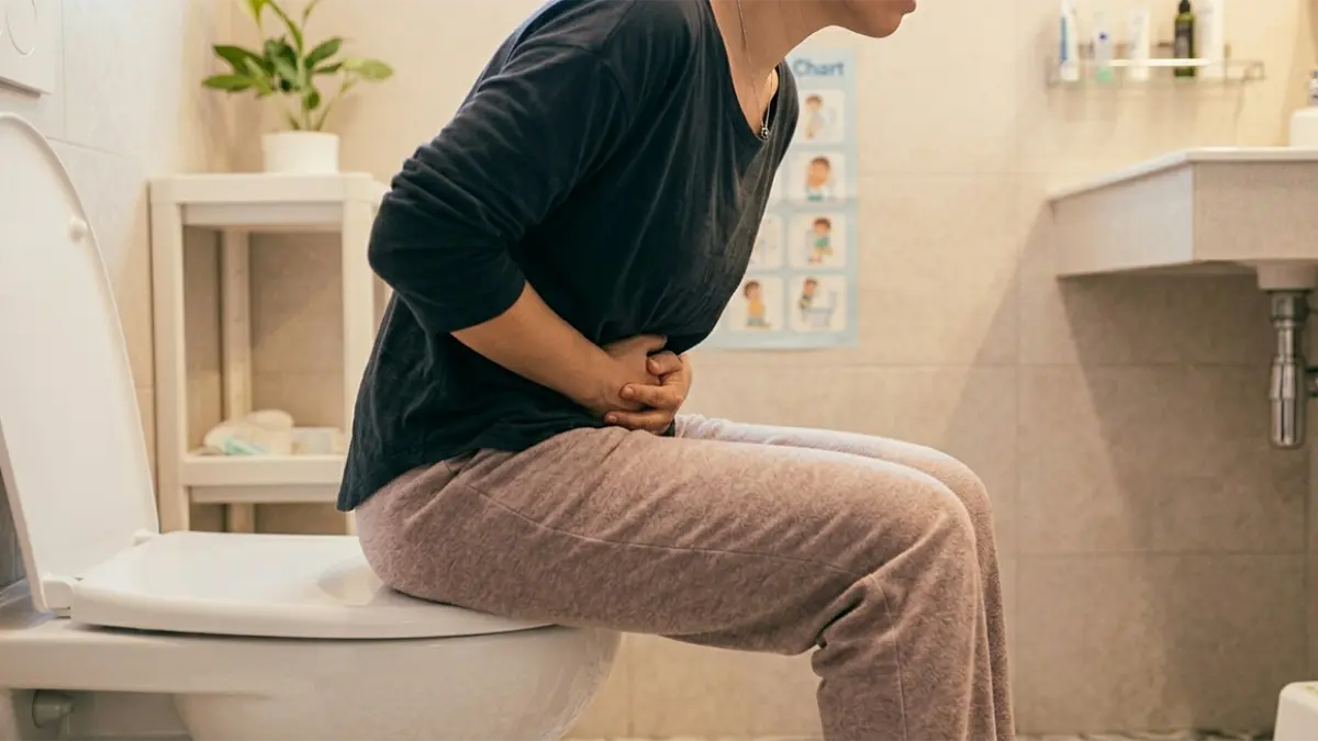 Ilustrasi wanita di toilet (AI)