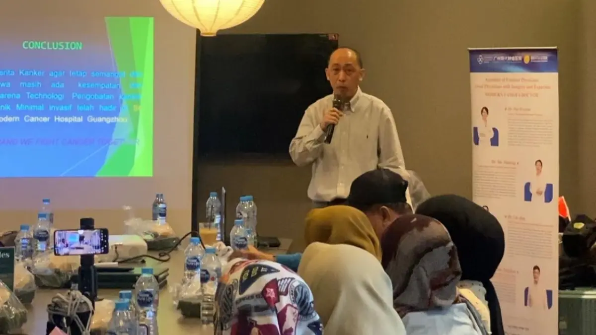 Kesatu Kalbar menggelar Health Talk dengan berkolaborasi dengan Rumah Sakit Kanker Modern Guangzhou pada Sabtu (25/4). (ERWIN/PONTIANAK POST)