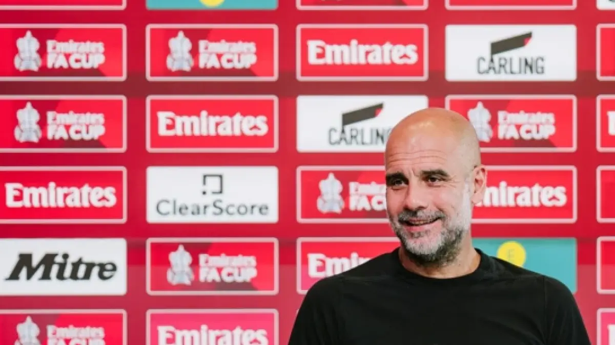 Nama Pep Guardiola masuk dalam wacana calon pelatih timnas Italia. (DOK. MANCHESTER CITY)
