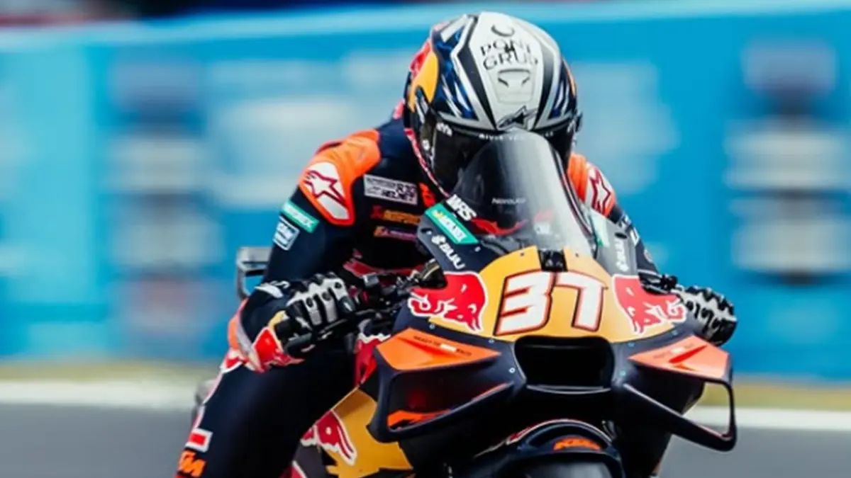 Pedro Acosta kesulitan di sesi latihan MotoGP Spanyol 2026 akibat masalah teknis berulang (INSTAGRAM/@37pedroacosta)