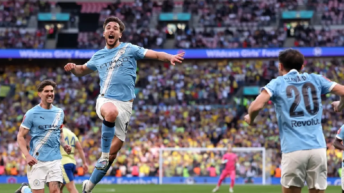 Manchester City menang dramatis 2-1 atas Southampton, Sabtu (25/4), dan memastikan tiket ke final Piala FA untuk keempat musim beruntun. (thefa.com)