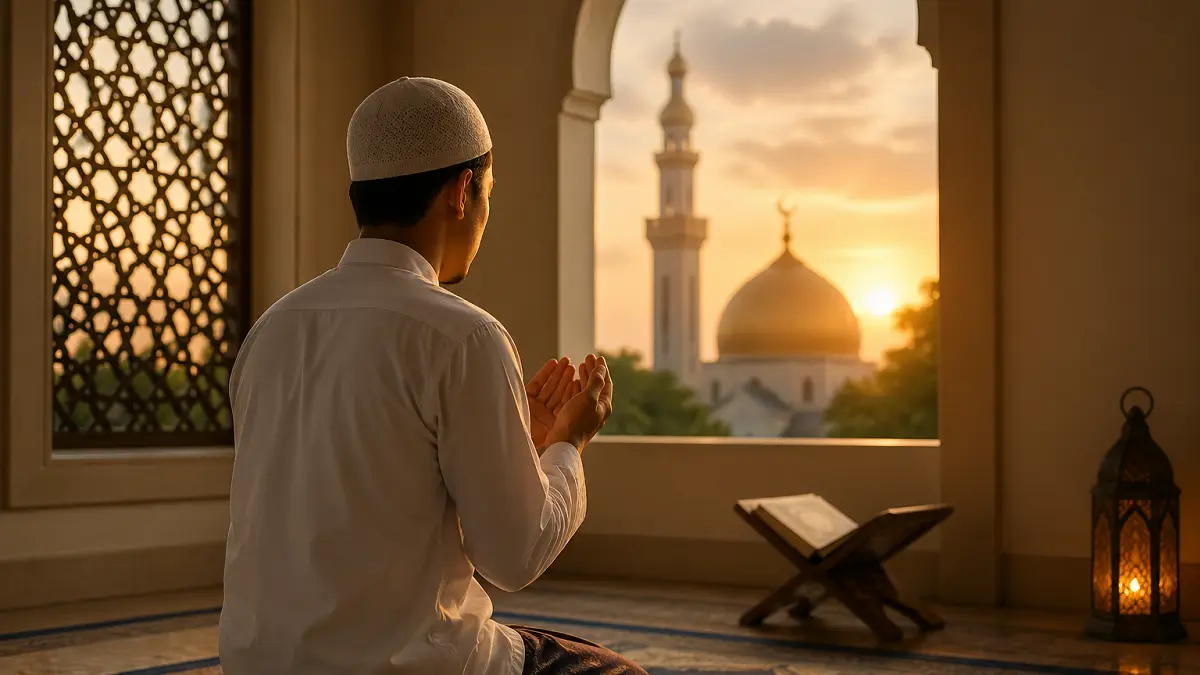 ilustrasi ibadah usai salat 